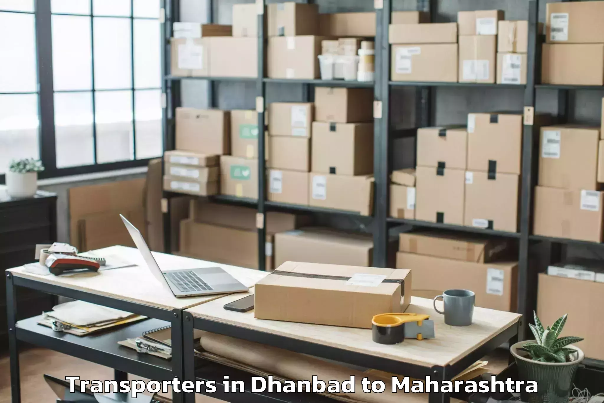 Book Dhanbad to Roha Transporters Online